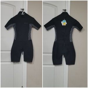 Shorty Womens Printed Wetsuit Black